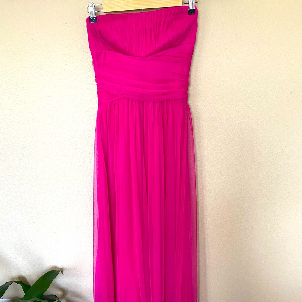 Hot Pink Strapless Dress